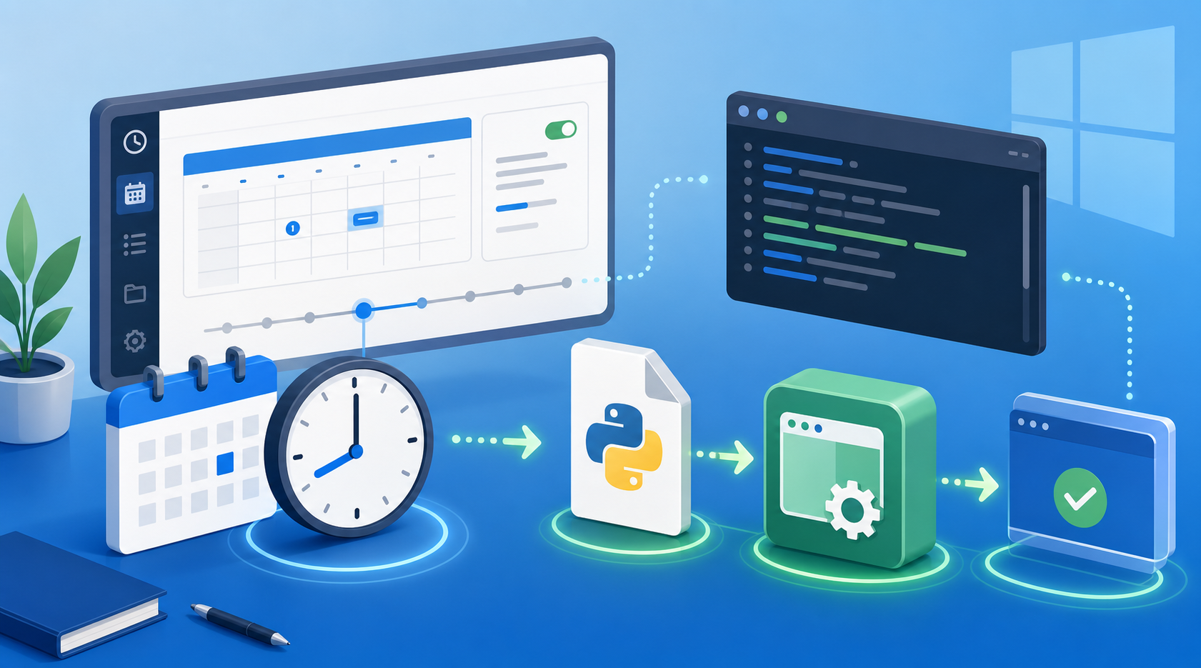 Windows Task Scheduler Python automation workflow