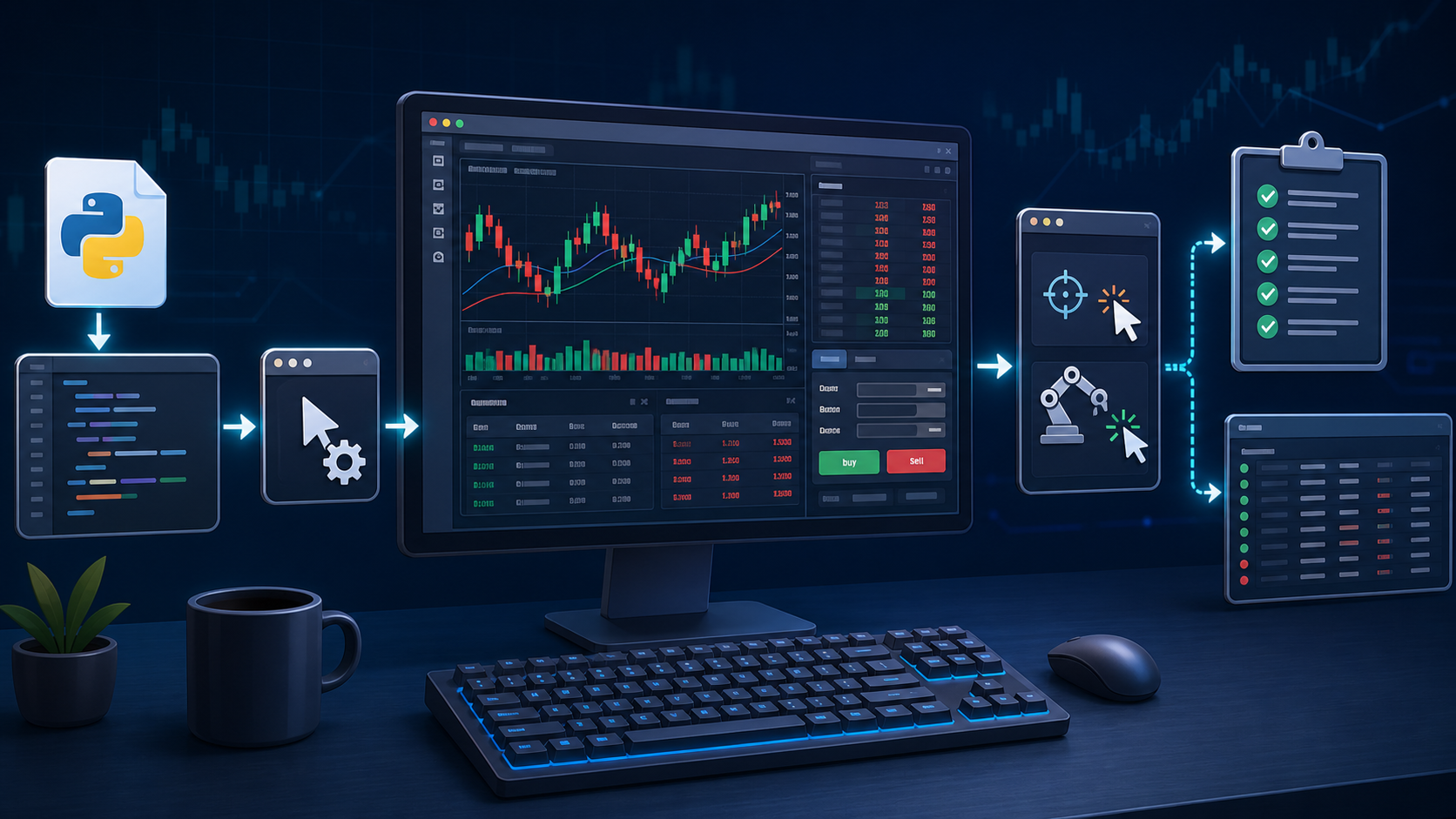 HTS auto trading Python automation workflow