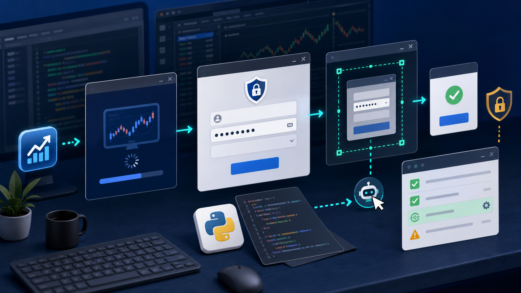 HTS login automation workflow
