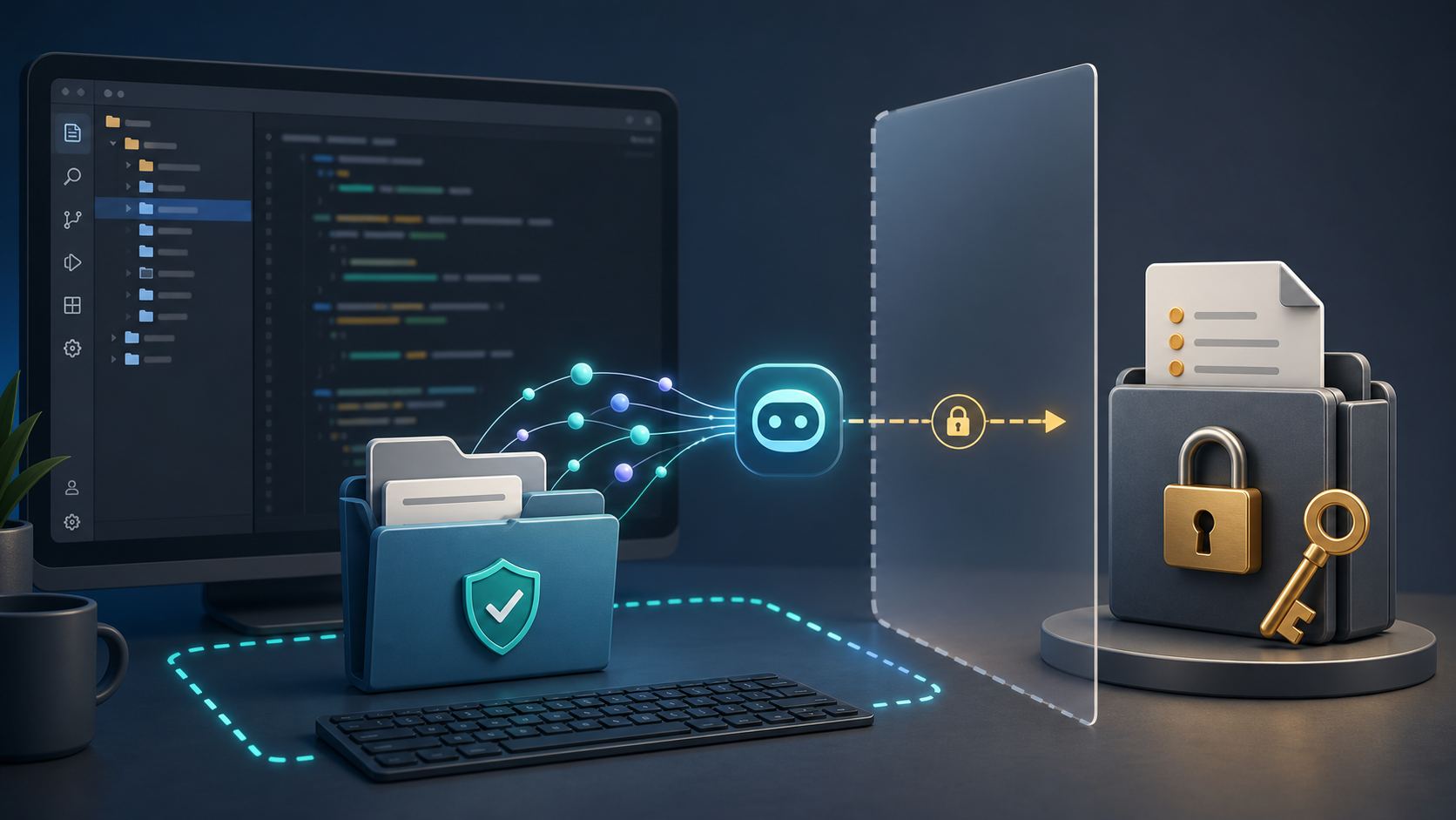 AI coding tool and env file security workflow