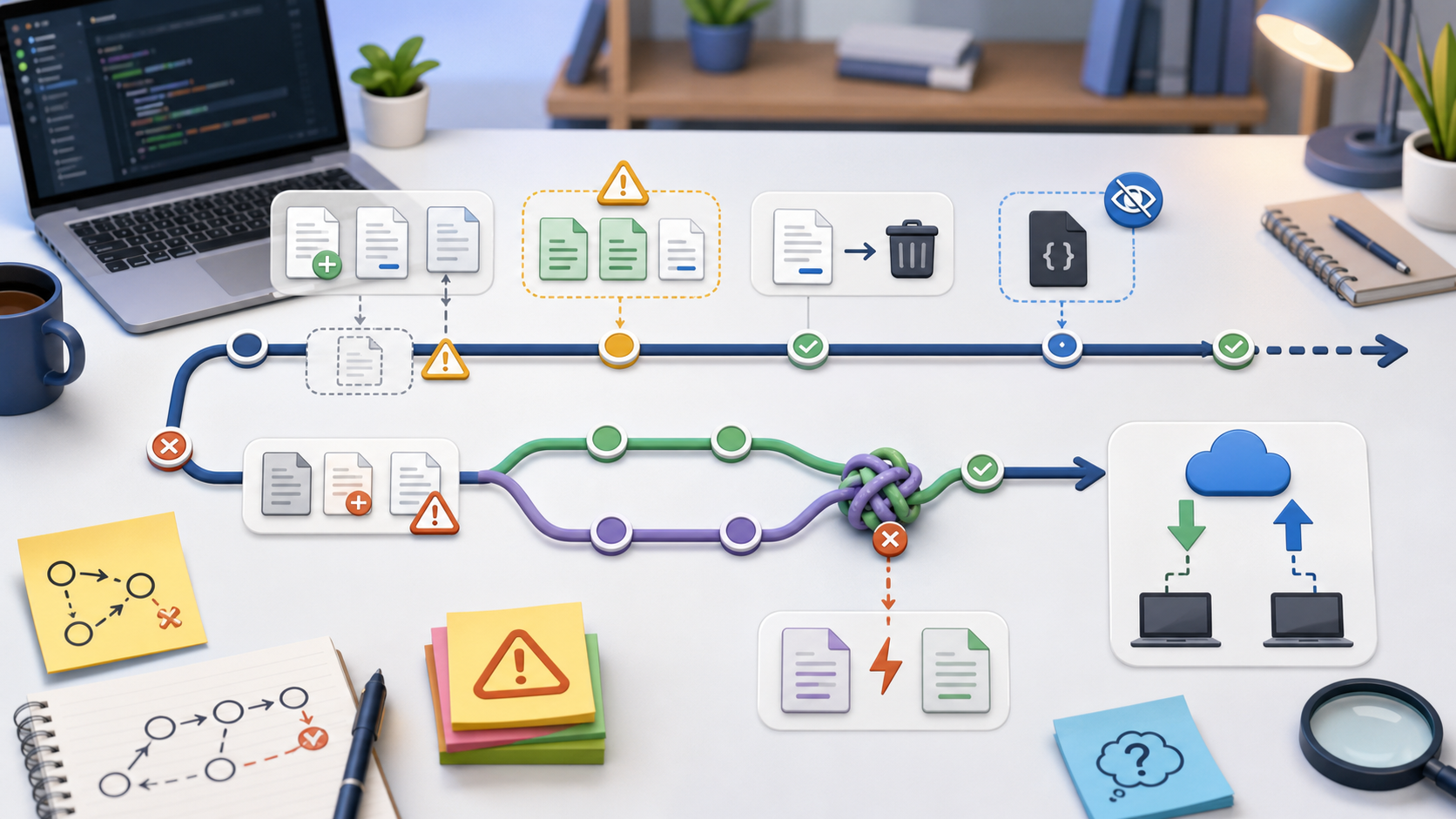 Git beginner mistakes troubleshooting workflow
